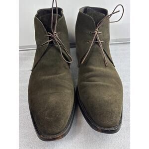 Heschung Mens Suede Leather Chukka Boots Size Uk 9.5
